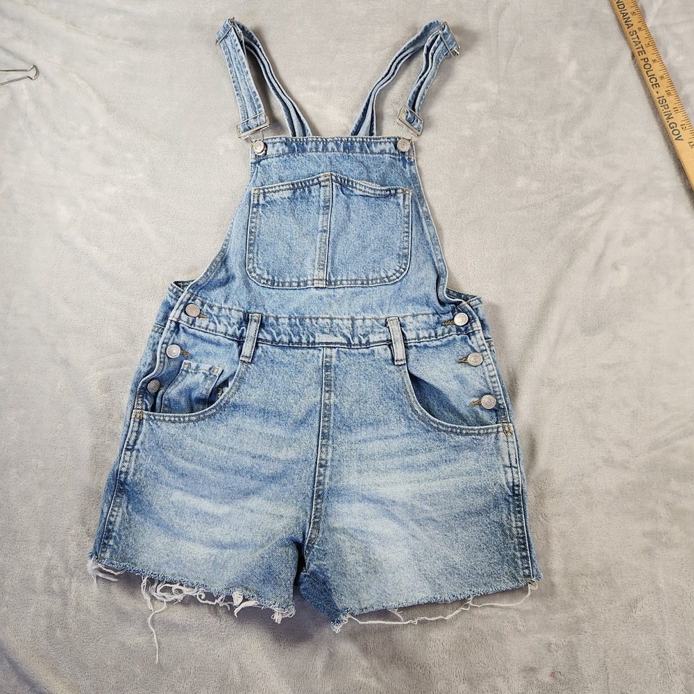 PacSun Los Angeles Womens Small Denim Overalls Coastal Cowgirl Y2K Farmcore